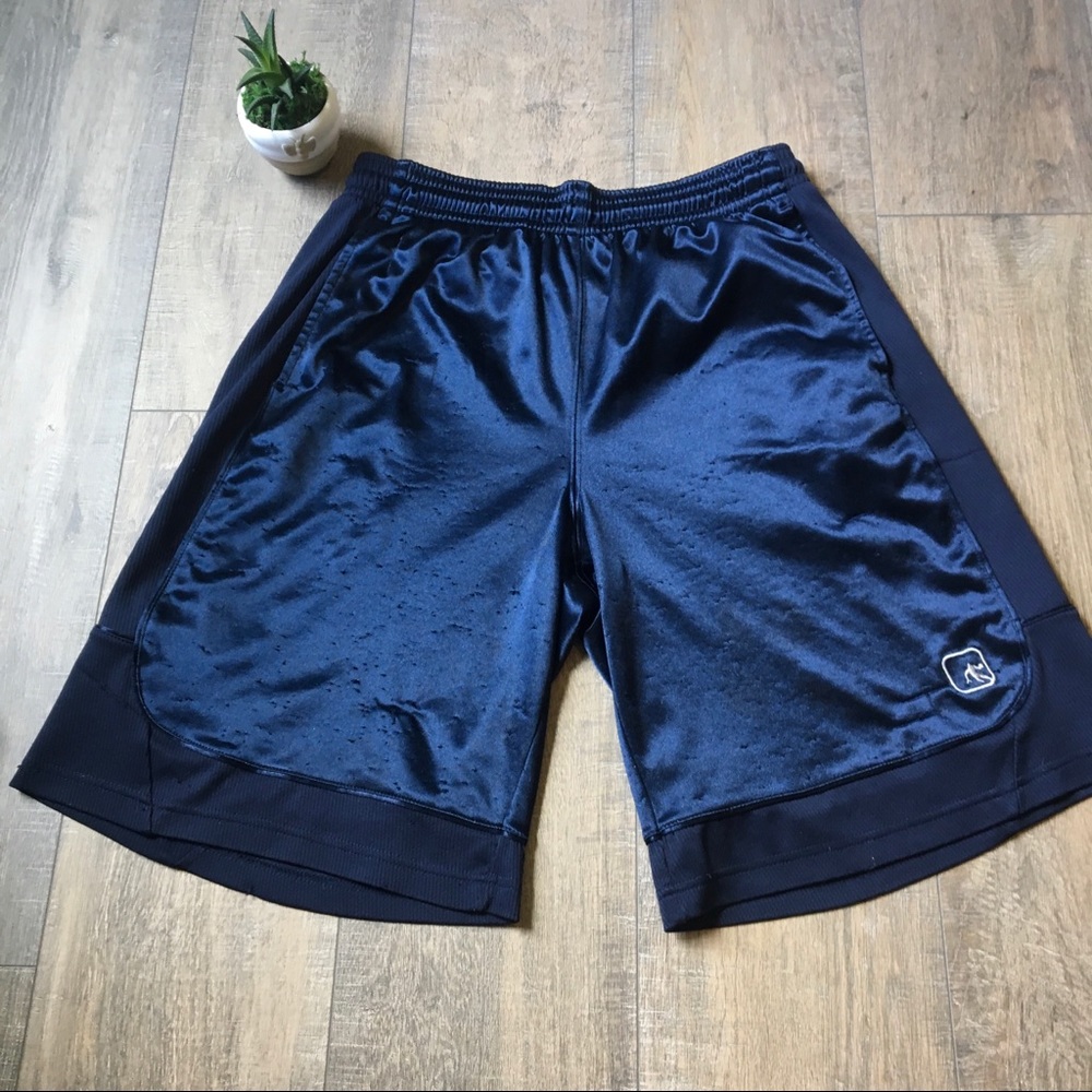 And1 basketball shorts navy blue